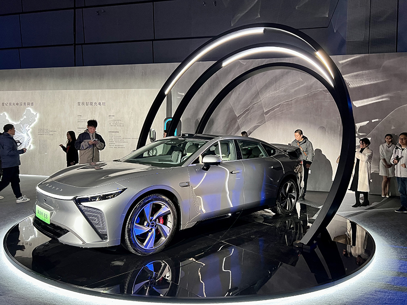 The first pure electric vehicle of Qiruixingtu new energy product series "Star Era" went on the market.